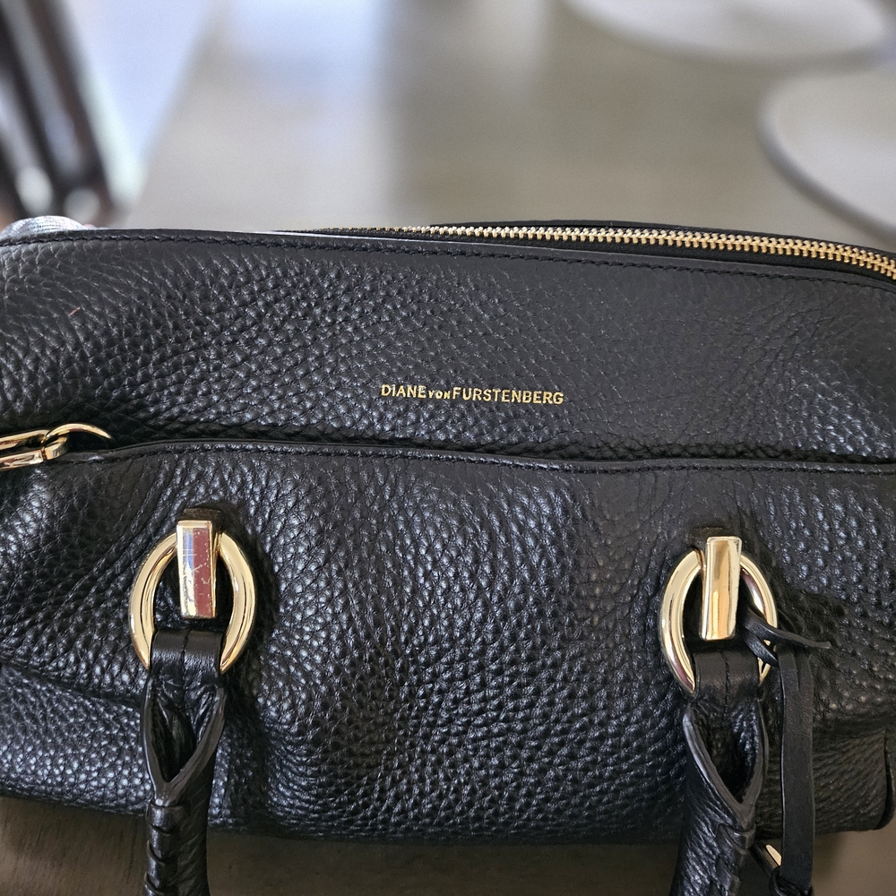 Diane von Furstenberg Black Leather Bag